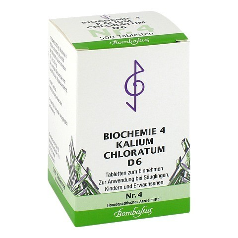 BIOCHEMIE 4 Kalium chloratum D 6 Tabletten 500 Stck N3