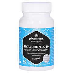 HYALURONSURE 200 mg hochdos.+Coenzym Q10 vegan 60 Stck