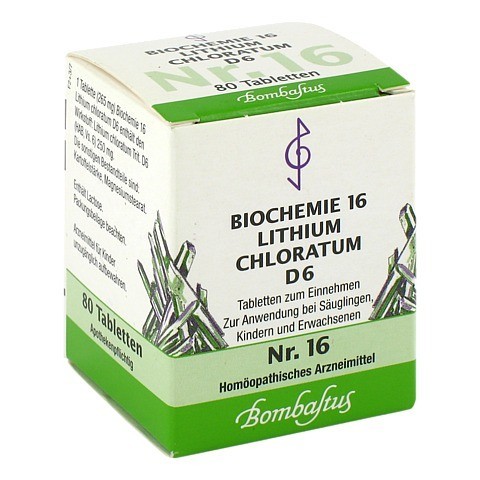 BIOCHEMIE 16 Lithium chloratum D 6 Tabletten 80 Stck N1