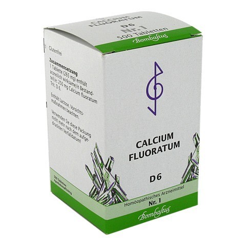 BIOCHEMIE 1 Calcium fluoratum D 6 Tabletten 500 Stck N3