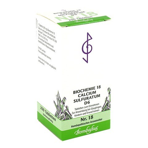 BIOCHEMIE 18 Calcium sulfuratum D 6 Tabletten 200 Stck N2