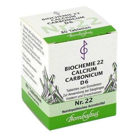 BIOCHEMIE 22 Calcium carbonicum D 6 Tabletten 80 Stück N1