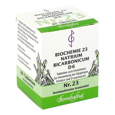 BIOCHEMIE 23 Natrium bicarbonicum D 6 Tabletten 80 Stck N1