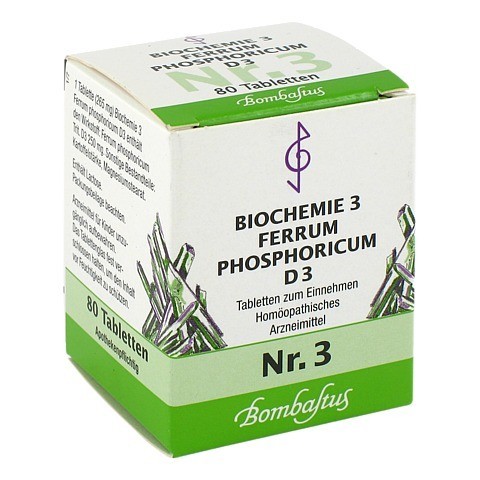 BIOCHEMIE 3 Ferrum phosphoricum D 3 Tabletten 80 Stck N1