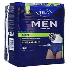 TENA MEN Act.Fit Inkontinenz Pants Plus S/M blau 12 Stck