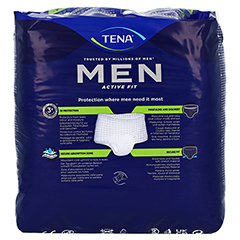 TENA MEN Act.Fit Inkontinenz Pants Plus S/M blau 12 Stck - Rckseite