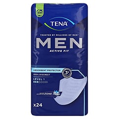 TENA MEN Active Fit Level 1 Inkontinenz Einlagen 24 Stck - Vorderseite
