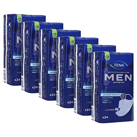 TENA MEN Active Fit Level 1 Inkontinenz Einlagen 6x24 Stck