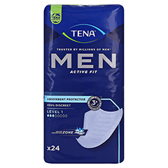 TENA MEN Active Fit Level 1 Inkontinenz Einlagen 6x24 Stck - Vorderseite