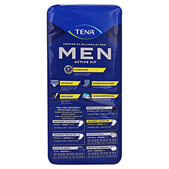 TENA MEN Active Fit Level 2 Inkontinenz Einlagen 6x20 Stück - Rückseite
