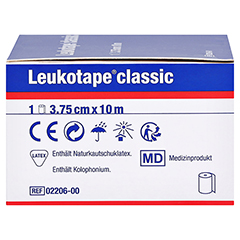 Leukotape Classic 3,75 cmx10 m weiß 1 Stück - Linke Seite