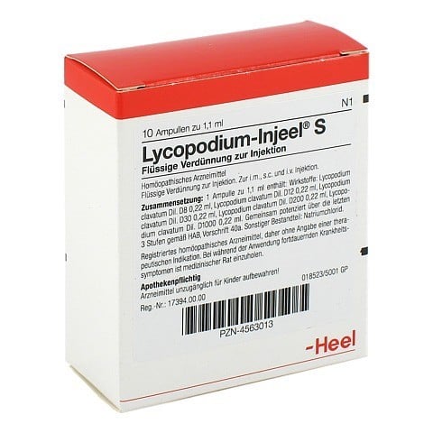 LYCOPODIUM INJEEL S Ampullen 10 Stück N1