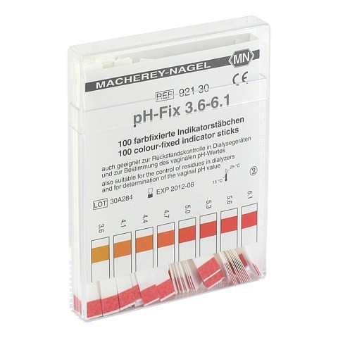 PH-FIX Indikatorstäbchen pH 3,6-6,1 100 Stück