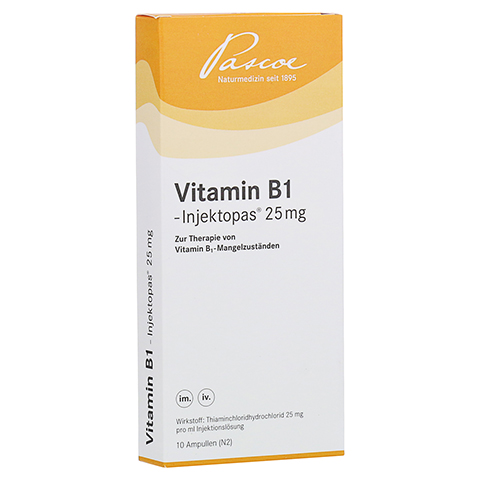 Vitamin B1-Injektopas 25mg 10x1 Milliliter N2