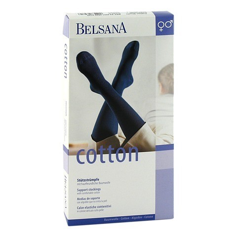 BELSANA Cotton Sttz-Kniestrumpf AD Gr.3 schwarz 2 Stck