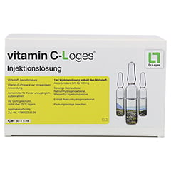 Vitamin C-Loges Injektionslösung 5ml 50x5 Milliliter - Vorderseite