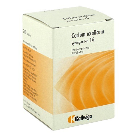 SYNERGON KOMPLEX 16 Cerium oxalicum Tabletten 200 Stck