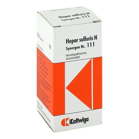SYNERGON KOMPLEX 111 Hepar sulfuris N Tabletten 100 Stck