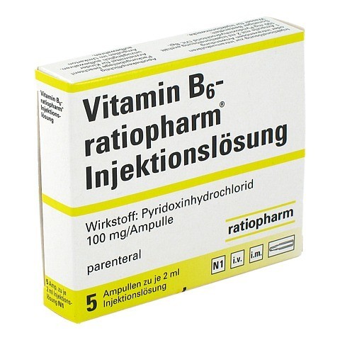 VITAMIN B6 ratiopharm 50 mg/ml Inj.Lsg.Ampullen 5 Stck N1