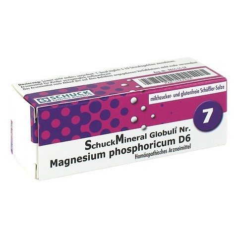 SCHUCKMINERAL Globuli 7 Magnesium phosphoricum D6 7.5 Gramm