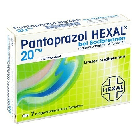 Pantoprazol HEXAL bei Sodbrennen 20mg 7 Stck