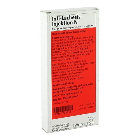 INFI LACHESIS Injektion N 10x1 Milliliter N1