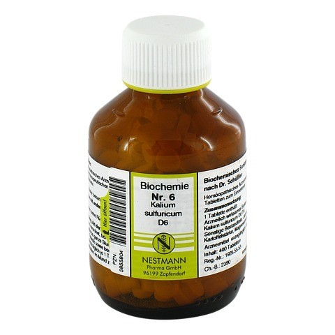BIOCHEMIE 6 Kalium sulfuricum D 6 Tabletten 400 Stck