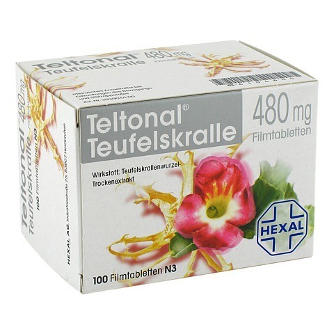 TELTONAL Teufelskralle 480 mg Filmtabletten 100 Stck N3