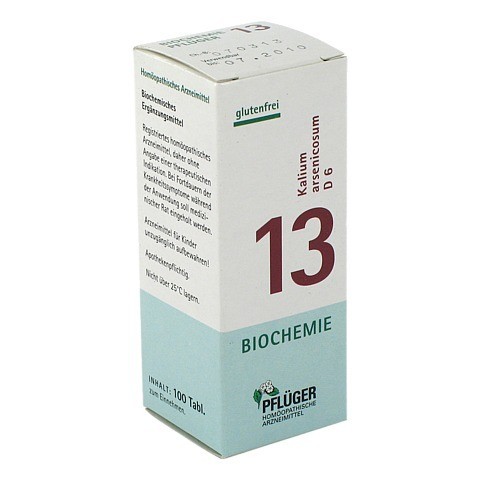 BIOCHEMIE Pflüger 13 Kalium arsenicosum D 6 Tabl. 100 Stück N1