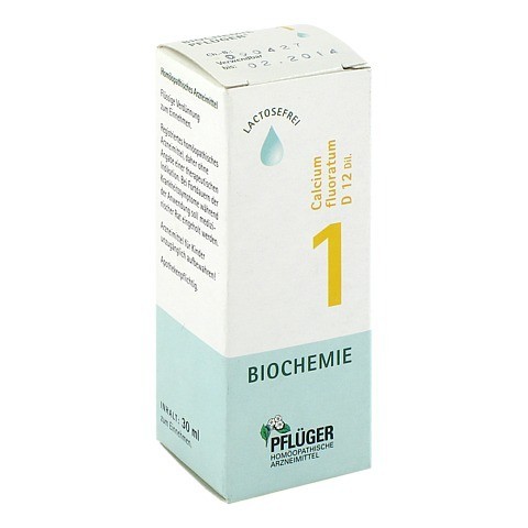 BIOCHEMIE Pflüger 1 Calcium fluoratum D 12 Tropfen 30 Milliliter N1