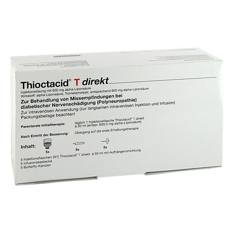 THIOCTACID T Direkt + Zubehr Injektionslsung 5x50 Milliliter N1