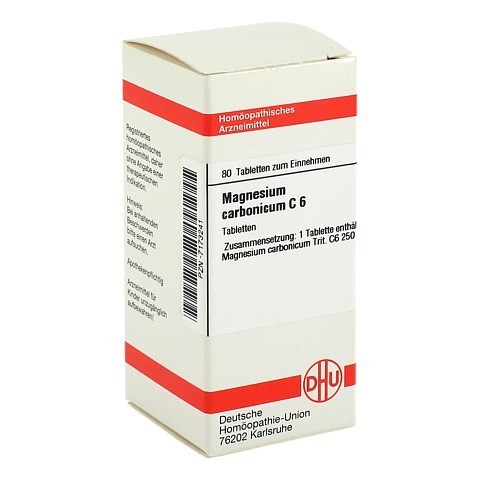 MAGNESIUM CARBONICUM C 6 Tabletten 80 Stck N1