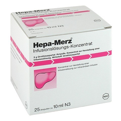 HEPA-MERZ Infusionslsungs-Konzentrat Ampullen 25x10 Milliliter N3