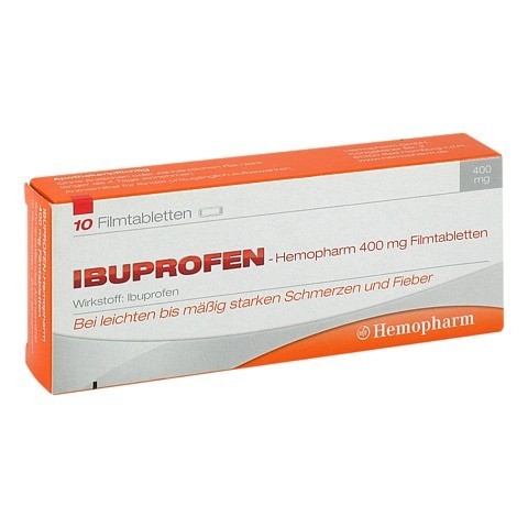 IBUPROFEN Hemopharm 400 mg Filmtabletten 10 Stck