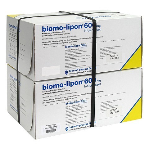 BIOMO-lipon 600 mg Infusionsset Ampullen 10 Stück N2