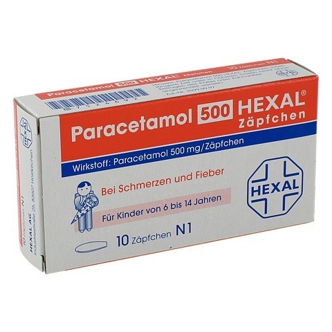 PARACETAMOL 500 mg HEXAL Zpfchen 10 Stck N1