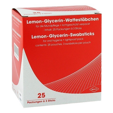 LEMON GLYCERIN Sticks Mundpflege Ausbttel 25x3 Stck