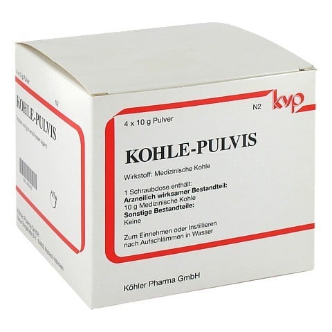 Kohle-Pulvis 4x10 Gramm