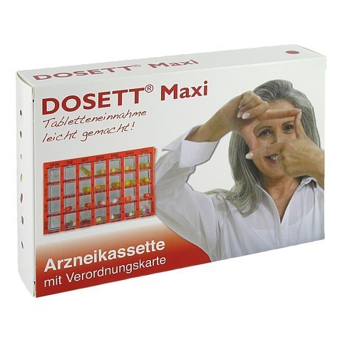 DOSETT Maxi Arzneikassette rot 1 Stück