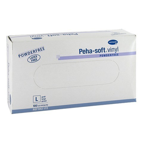 PEHA-SOFT Vinyl Unt.Handschuhe unste.puderfrei L 100 Stück