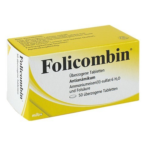 FOLICOMBIN berzogene Tabletten 50 Stck N2