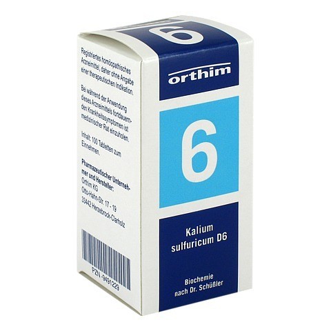 BIOCHEMIE Orthim 6 Kalium sulfuricum D 6 Tabletten 100 Stck N1