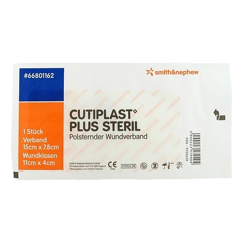 CUTIPLAST Plus steril 7,8x15 cm Verband 1 Stück