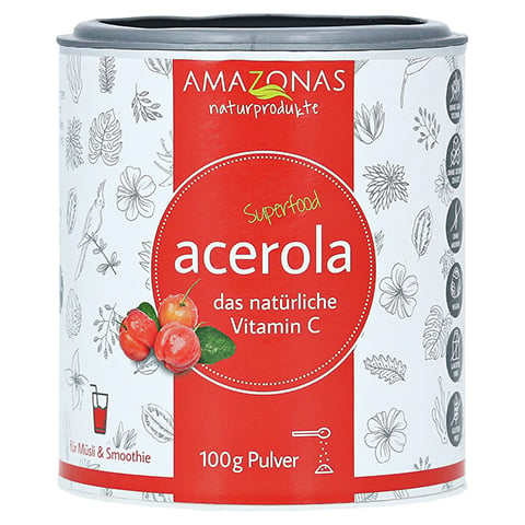 Acerola 100% Natürliches Vitamin C Pulver 100 Gramm