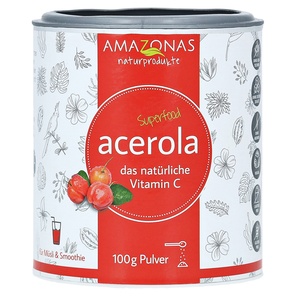 Acerola 100% Natürliches Vitamin C Pulver 100 Gramm