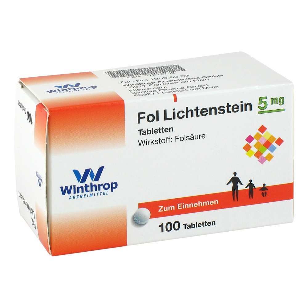 Fol Lichtenstein 5mg Tabletten 100 Stück