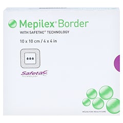 MEPILEX Border Schaumverband 10x10 cm 10 Stück - Vorderseite