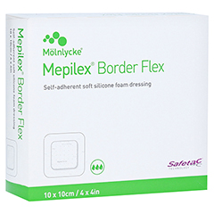MEPILEX Border Flex Schaumverb.haft.10x10 cm 10 Stck