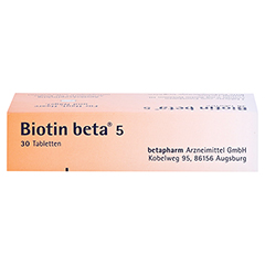 Biotin beta 5 30 Stck - Oberseite