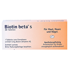 Biotin beta 5 30 Stck - Rckseite